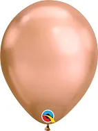 11" Chrome Rose Gold Latex Balloon