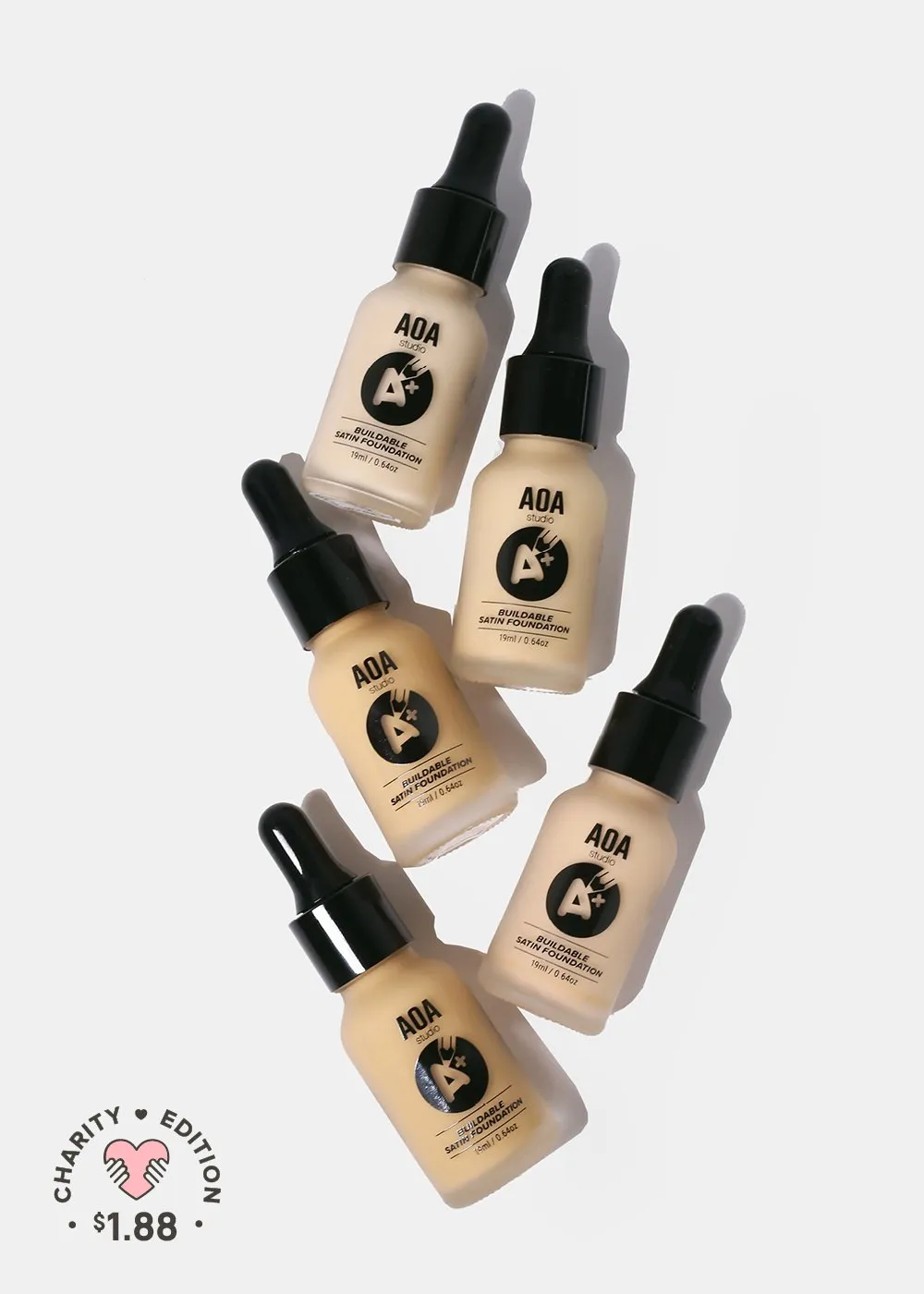 A : AOA Drop Liquid Foundation - Light Tones