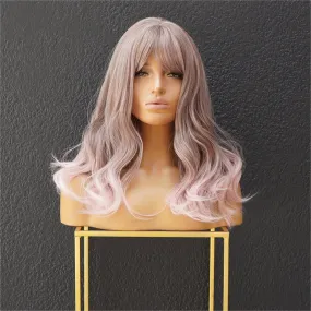 BLUSH Pink Ombre Fringe Wig