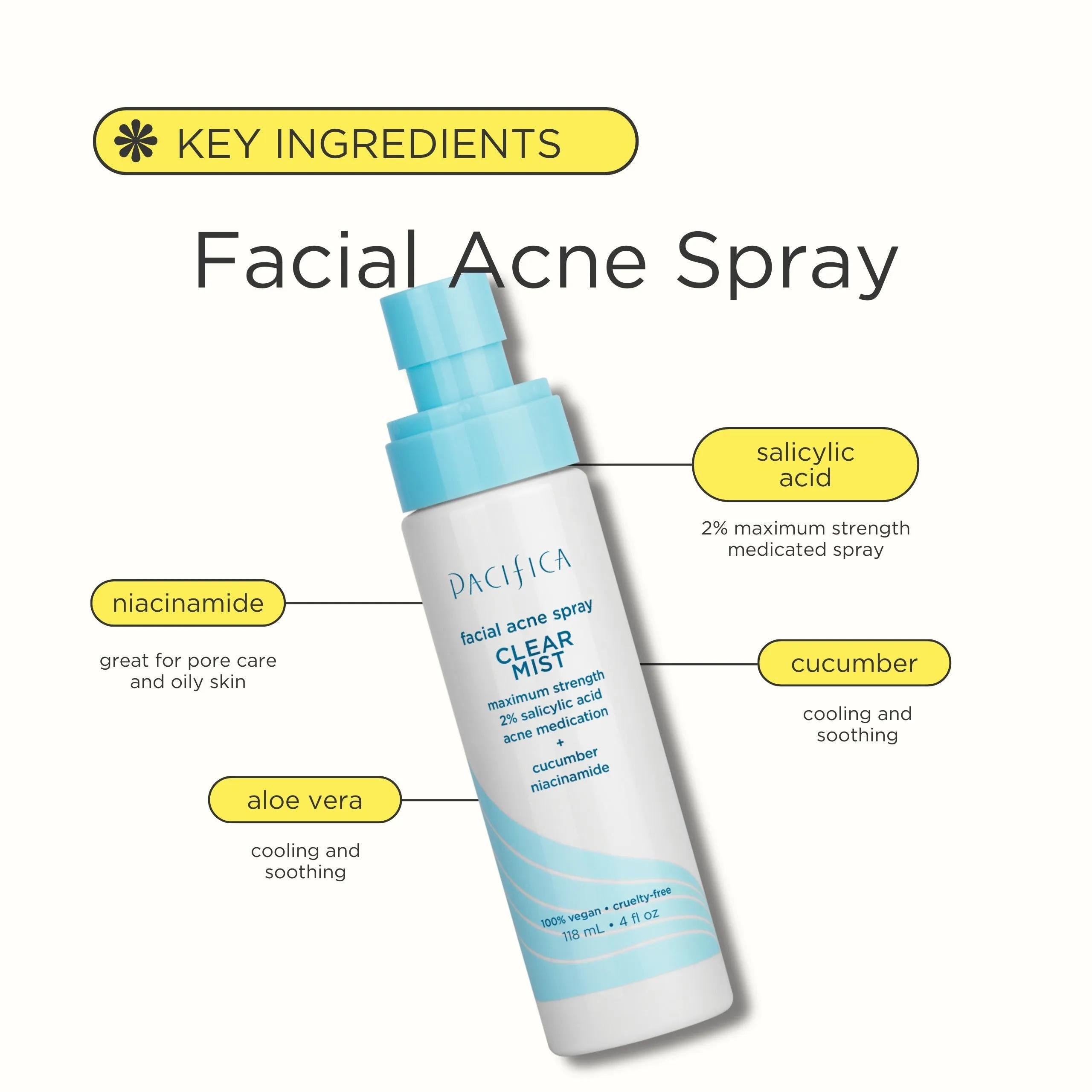 Clear Mist Facial Acne Spray