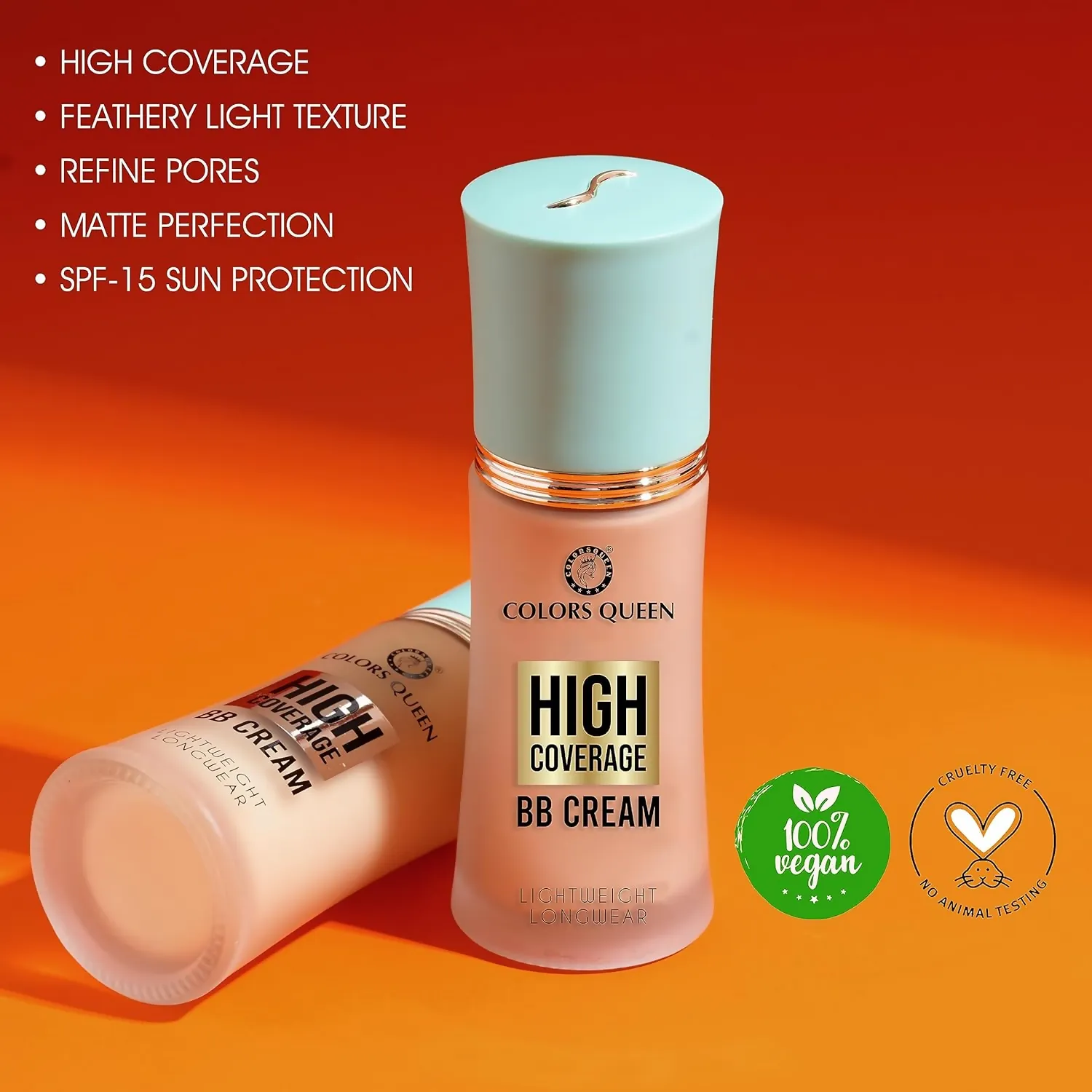 Colors Queen High Coverage BB Cream Foundation - Classic Ivory