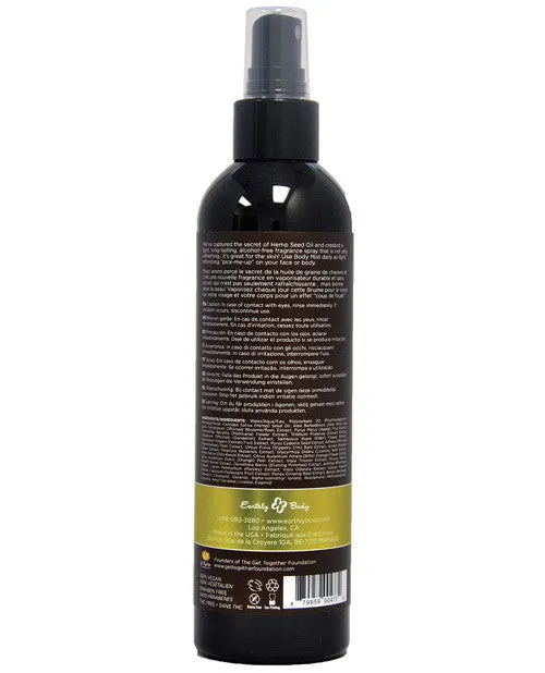 Earthly Body Hemp Seed Moisturizing Body Mist - 8 Oz Nag Champa