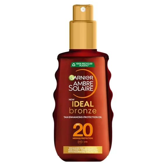 Garnier Ambre Solaire Ideal Bronze Tan Enhancing Protection Oil SPF20 150ml