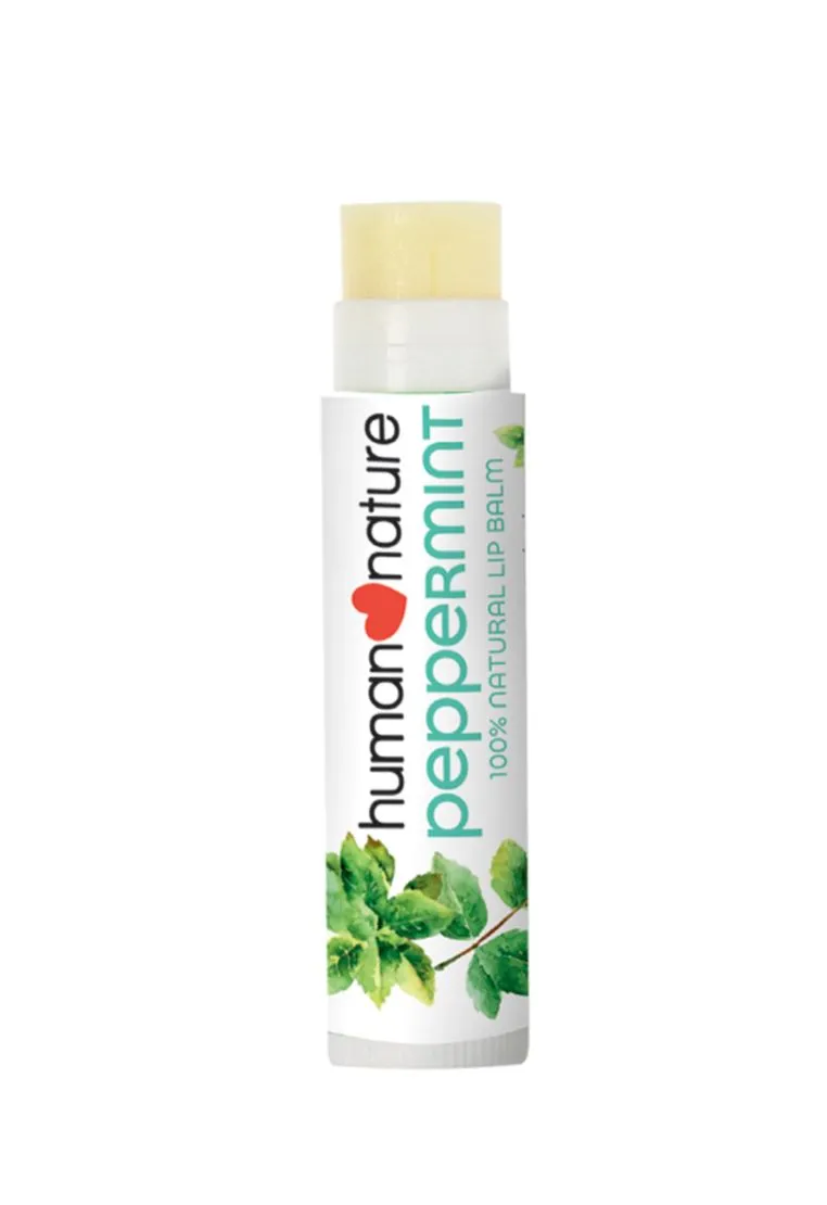 Human Nature Peppermint Flavored Lipbalm