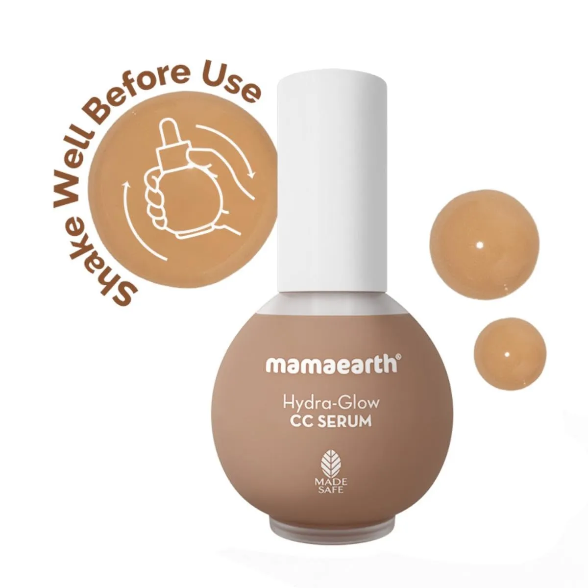 Mamaearth Hydra Glow CC Serum with Vitamin C & Hyaluronic Acid Peach 30ml