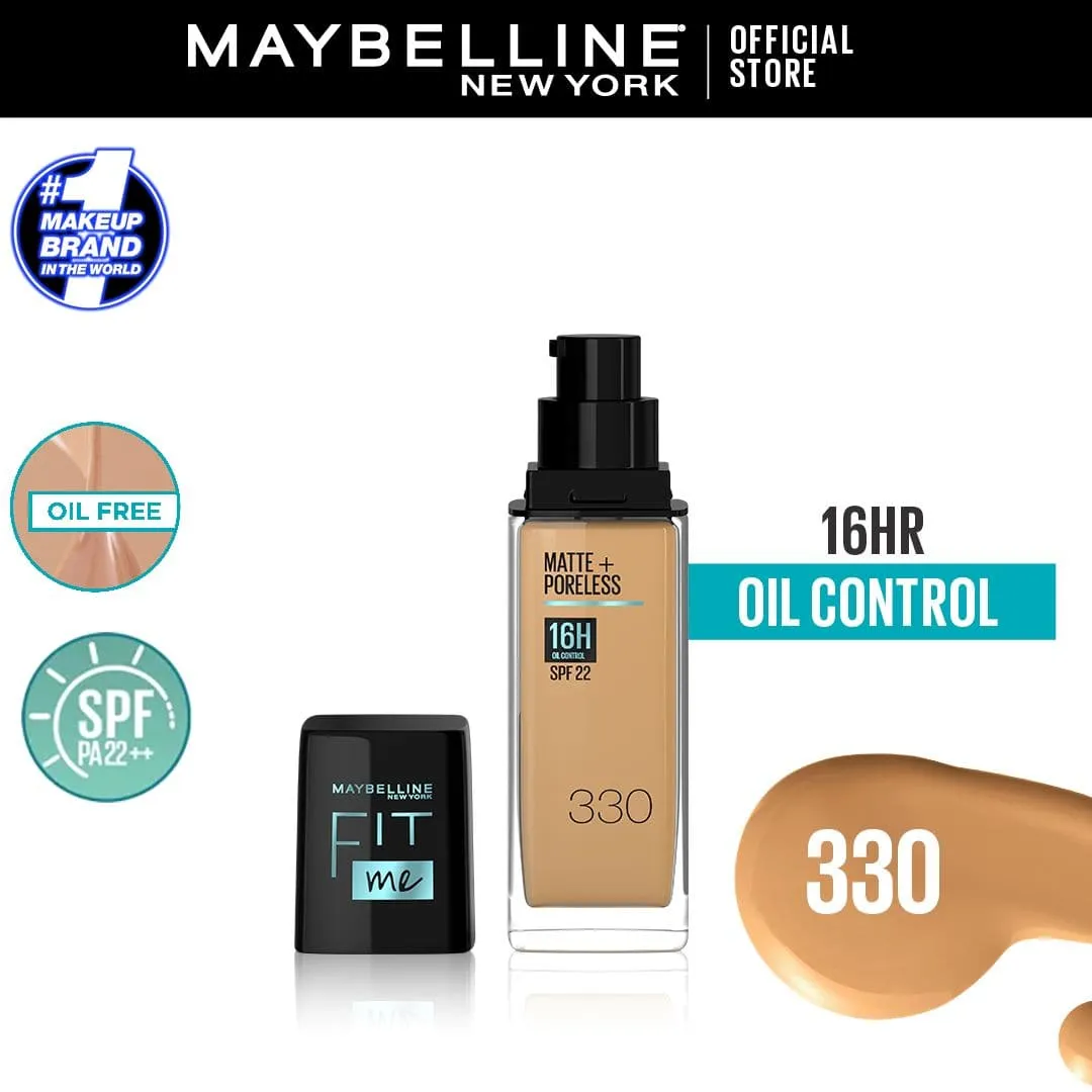 Maybelline Fit Me Matte & Poreless Liquid Foundation | Extra Coverage