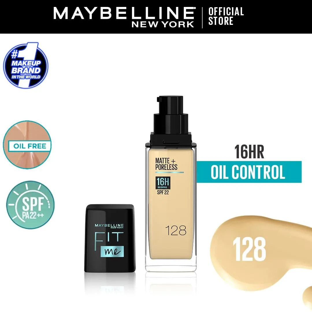 Maybelline Fit Me Matte & Poreless Liquid Foundation | Extra Coverage