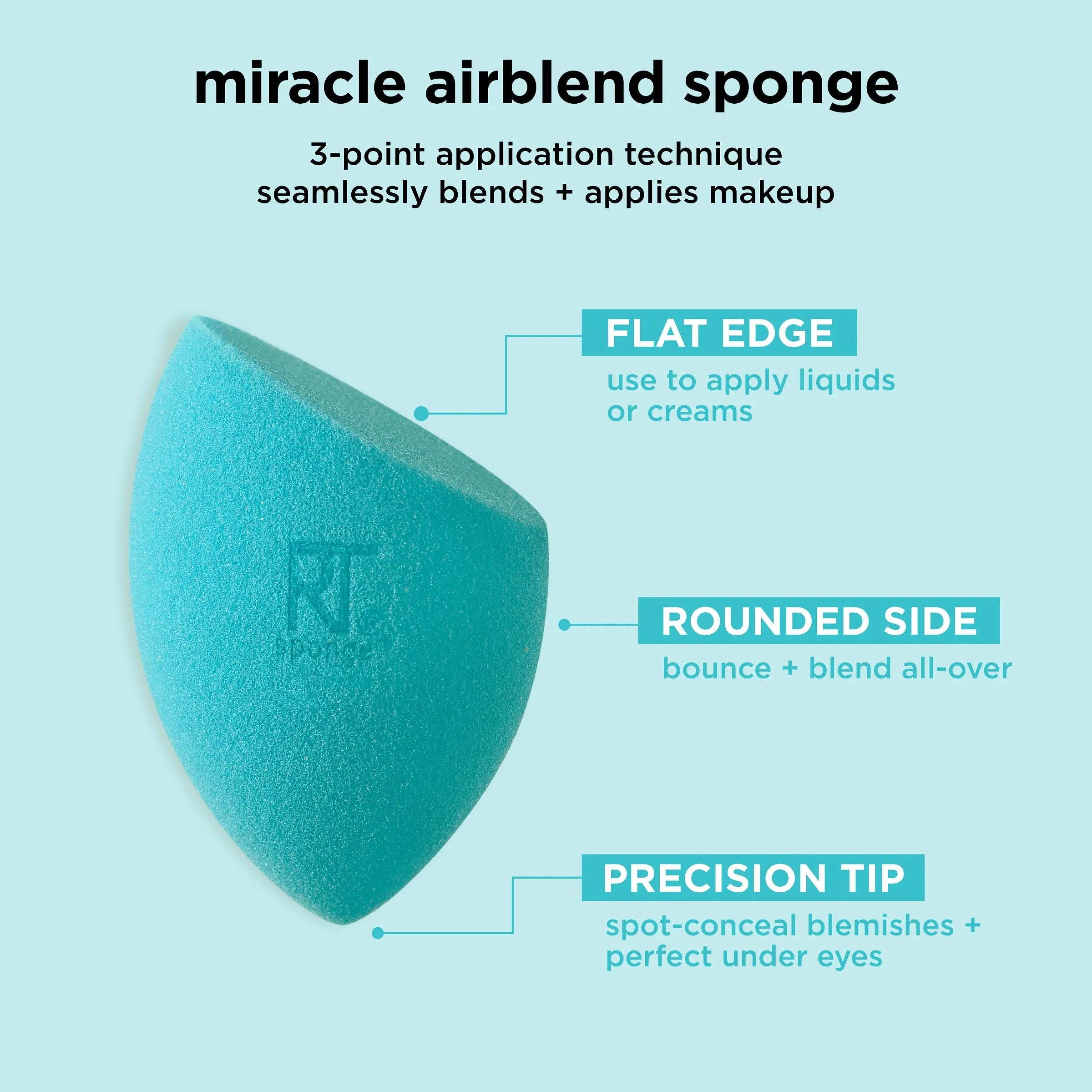 Miracle Airblend Makeup Sponge, 2 Count