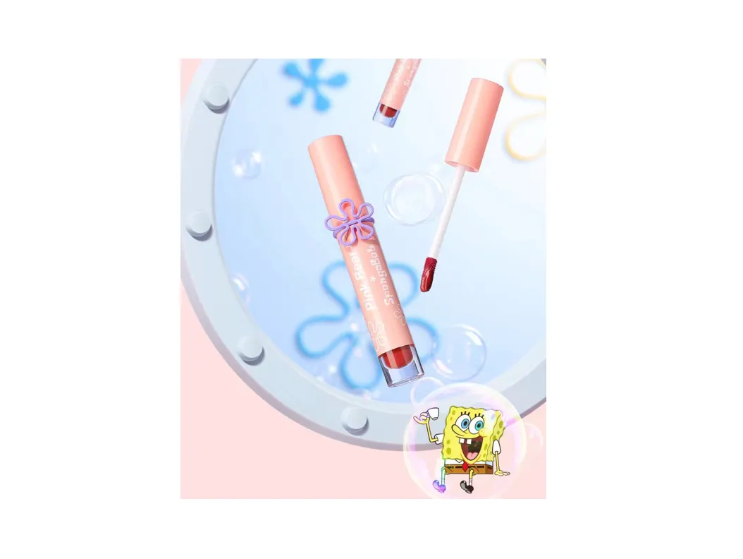 Pink Bear SpongeBob Squarepants Mirror Lip Glaze