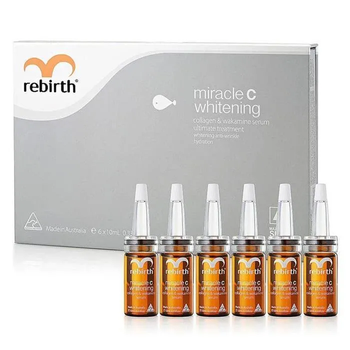 Rebirth Miracle C Whitening Collagen & Wakamine Serum 6x10ml