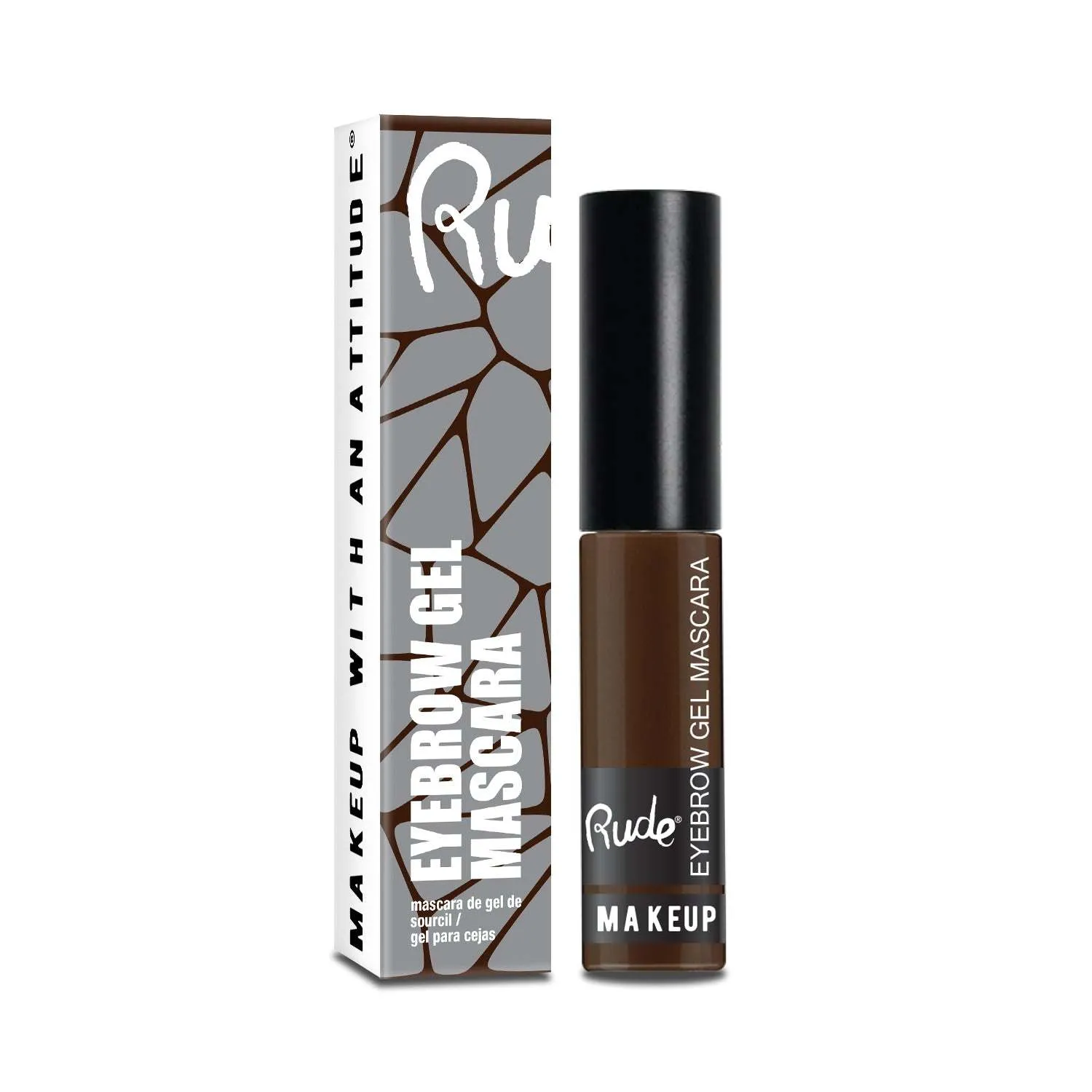 Rude Eyebrow Gel Mascara - Long-lasting Waterproof Brow Enhancer with Natural Looking Finish