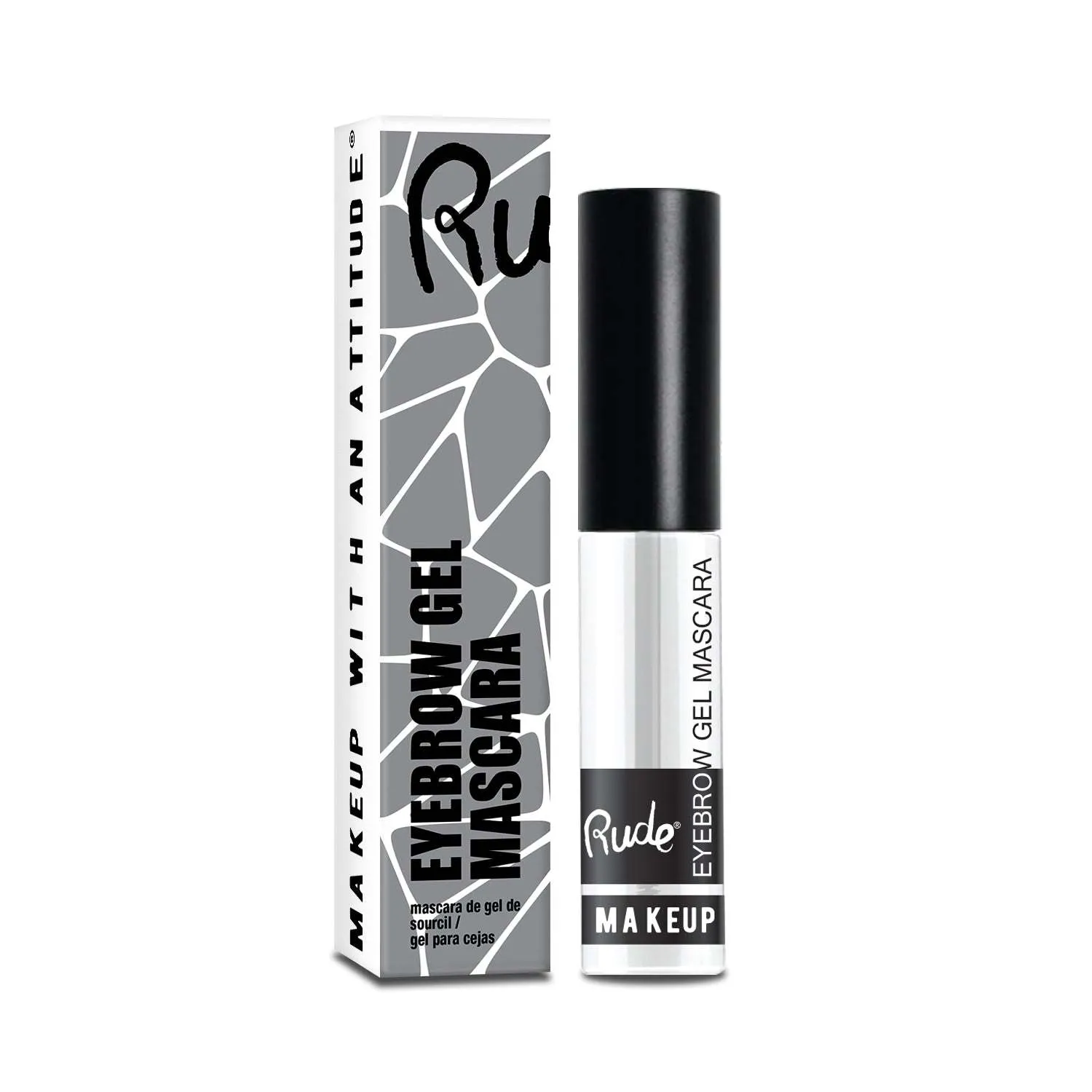 Rude Eyebrow Gel Mascara - Long-lasting Waterproof Brow Enhancer with Natural Looking Finish