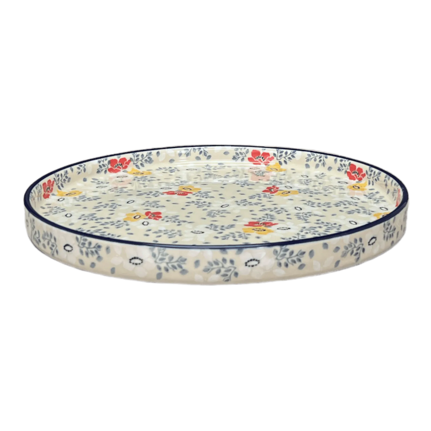 Tray, Round, 10" in "Soft Bouquet" by Ceramika Artystyczna | AE93-2378X