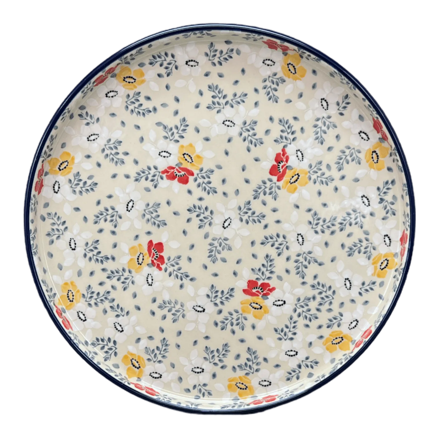 Tray, Round, 10" in "Soft Bouquet" by Ceramika Artystyczna | AE93-2378X